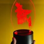 GearUP Acrylic Multicolor Night Lamp Black (BD Map) – 20 pcs