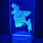 GearUP Acrylic Multicolor Night Lamp White (BD Map) – 20 pcs