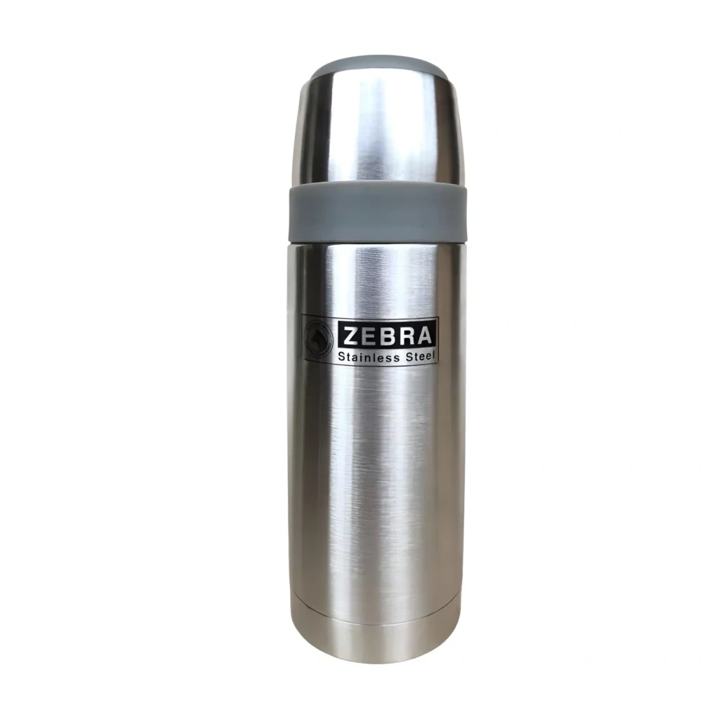 ZEBRA Prima II Vacuum Flask with Carry Bag – 450ML ZEBRA Prima II Vacuum Flask with Carry Bag – 450ML - Image 1