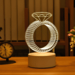 GearUP Acrylic Multicolor Night Lamp White (Diamond Ring) – 20 pcs