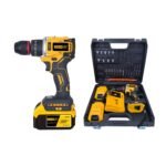 GearUP Cordless Powerfull Hand Drill with Brushless Motor (2 Lithium Battery Included)
