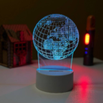 GearUP Acrylic Multicolor Night Lamp (Globe)- WHITE – 20 pcs
