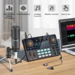 MAONOCASTER Lite Live Streaming Bundle: All-In-One Podcast Production Studio Comes With Digital Audio Interface+ Condenser Mic+ Headphone
