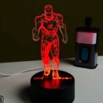 GearUP Acrylic Multicolor Night Lamp (IRON MAN) – WHITE – 20 pcs