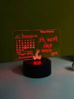 GearUP Multicolor Acrylic Night Lamp with Writable Calendar Board and Erasable Pen – 20 pcs - Image 3
