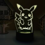 GearUP Acrylic Multicolor Night Lamp (Pikachu) WHITE – 20 pcs