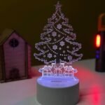 GearUP Acrylic Multicolor Night Lamp (Christmas Tree) – BLACK – 20 pcs