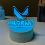 GearUP Acrylic Multicolor Night Lamp (VALORANT) – BLACK – 20 pcs