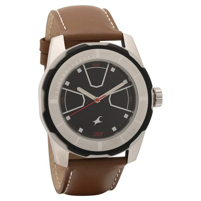 3099SL04_1-768x768 Fastrack NP3099SL04 Quartz Analog Black Dial Leather Strap Watch - Image 1