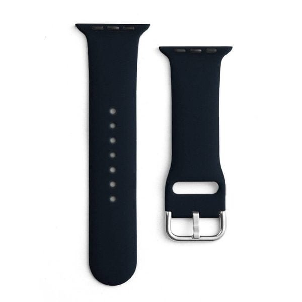 42mm-45mm-Silicone-Strap-For-smartwatch-Black-Color-600x600 42mm-45mm Silicone Strap For smartwatch – Black Color - Image 1