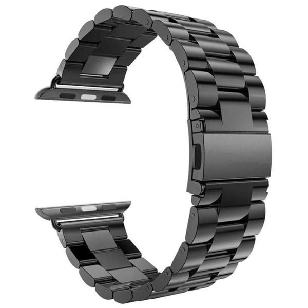 45mm-Metal-Strap-For-Smartwatch-Black-Color-600x600 45mm Metal Strap For Smartwatch – Black Color - Image 1