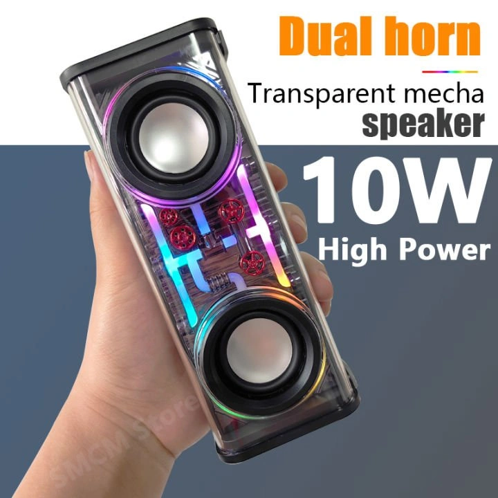 A88 10W Transparent Dual Bluetooth Speaker A88 10W Transparent Dual Bluetooth Speaker - Image 1