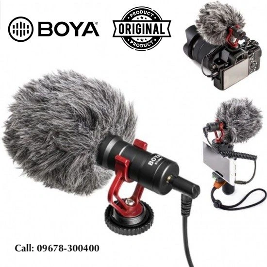BOYA MM1 Microphone- Vlogging & YouTube Video Microphone For Smartphone, PC DSLR- (BOYA BY-MM1) BOYA MM1 Microphone- Vlogging & YouTube Video Microphone For Smartphone, PC DSLR- (BOYA BY-MM1) - Image 1