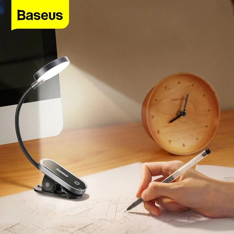 Baseus Rechargeable Mini Clip Lamp For Book Reading, Aquarium, Laptop Keybaord Light Portable And Useful (DGRAD-0G) Baseus Rechargeable Mini Clip Lamp For Book Reading, Aquarium, Laptop Keybaord Light Portable And Useful (DGRAD-0G) - Image 1