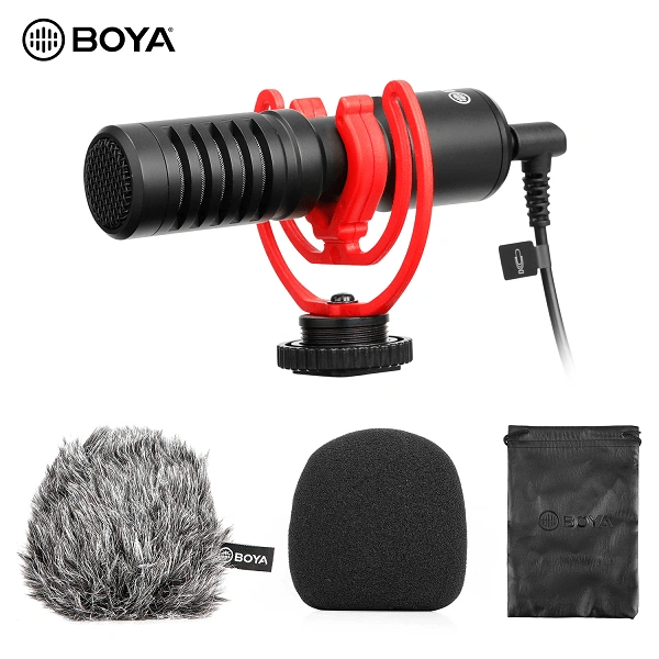 Boya MM1+ Super-Cardioid Shotgun Microphone For Vlogging, Live Streaming, Audio Recording Boya MM1+ Super-Cardioid Shotgun Microphone For Vlogging, Live Streaming, Audio Recording - Image 1