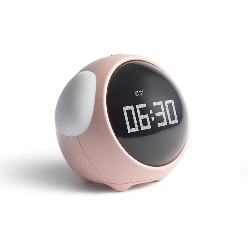 Cute Expression Multi Function LED Pixel Alarm Clock – Pink Cute Expression Multi Function LED Pixel Alarm Clock – Pink - Image 1