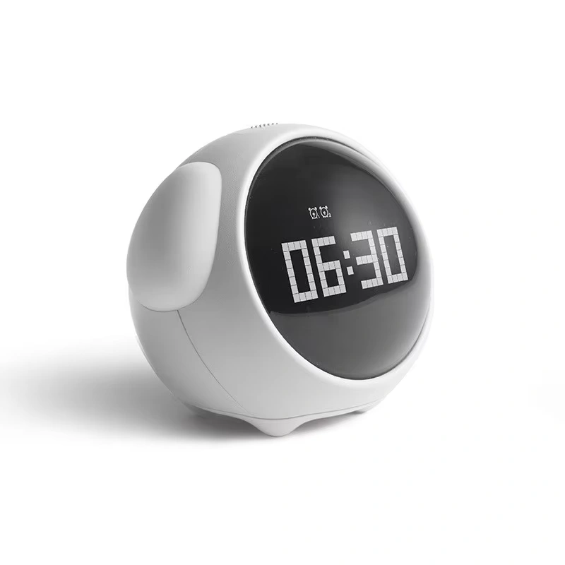 Cute Expression Multi Function LED Pixel Alarm Clock – WHITE Cute Expression Multi Function LED Pixel Alarm Clock – WHITE - Image 1