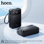 Hoco DYM12 22.5W Fully Compatible 20000mAh Power Bank with Built-in Cables - Image 3