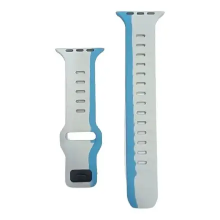 Dual-Color-Soft-Silicone-Watch-Straps-1-441x441 Dual Color 42mm-44mm-45mm-49mm Soft Silicone Watch Straps- Blue Gray - Image 1