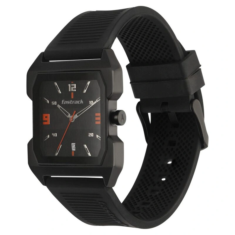 Fastrack NS1474NP01 Hitlist Quartz Analog with Date Black Dial PU Strap Watch Fastrack NS1474NP01 Hitlist Quartz Analog with Date Black Dial PU Strap Watch - Image 1