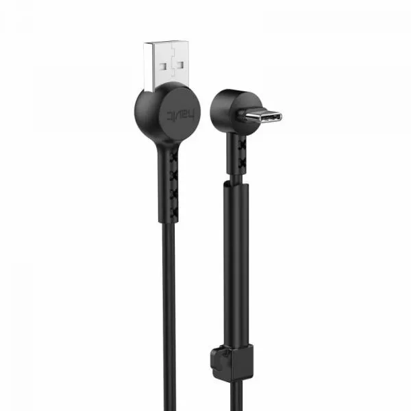 HAVIT-H697-USB-To-Type-C-Bracket-Cable HAVIT H695 Micro USB Data & Charging Cable For Android - Image 1