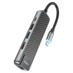 Hoco HB23 5-In-1 USB Type-C Hub + HDMI + USB3.0 + USB2.0 + RJ45 + PD - Image 3