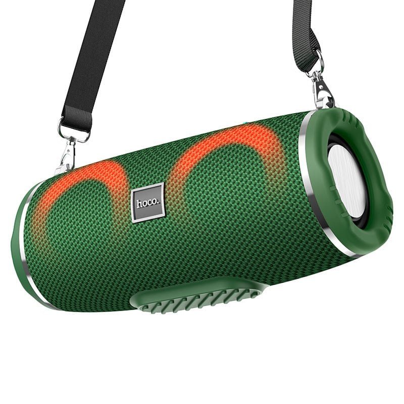 Hoco-HC12-RGB-Wireless-Bluetooth-Speaker-Dark-Green-Color Hoco HC12 RGB Wireless Bluetooth Speaker – Dark Green Color - Image 1