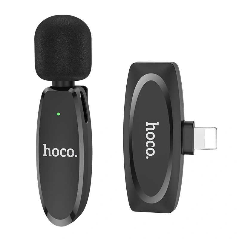 Hoco L15 Lightning Lavalier Wireless Microphone (For iPhone) Hoco L15 Lightning Lavalier Wireless Microphone (For iPhone) - Image 1