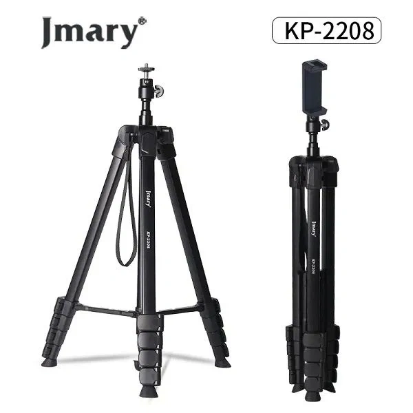 Jmary Tripod KP-2208 Professional Tripod With Mobile Holder Jmary Tripod KP-2208 Professional Tripod With Mobile Holder - Image 1
