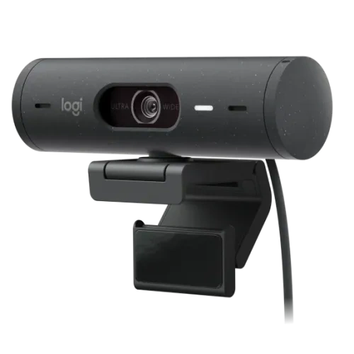Logitech BRIO 500 Full HD 1080p 4MP Auto-framing Webcam – Black Color Logitech BRIO 500 Full HD 1080p 4MP Auto-framing Webcam – Black Color - Image 1