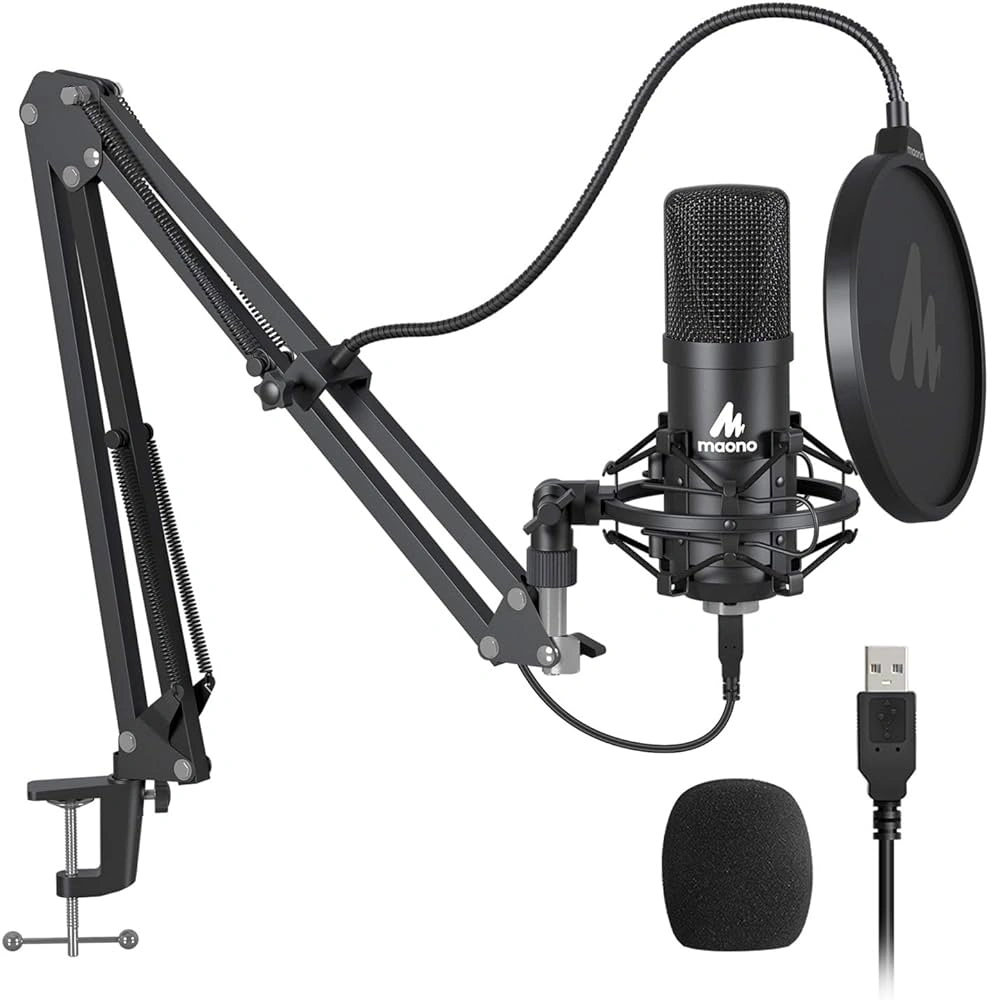 MAONO AU-A04 USB Microphone Combo Setup, Plug & Play USB Cardioid Podcast Condenser Microphone MAONO AU-A04 USB Microphone Combo Setup, Plug & Play USB Cardioid Podcast Condenser Microphone - Image 1