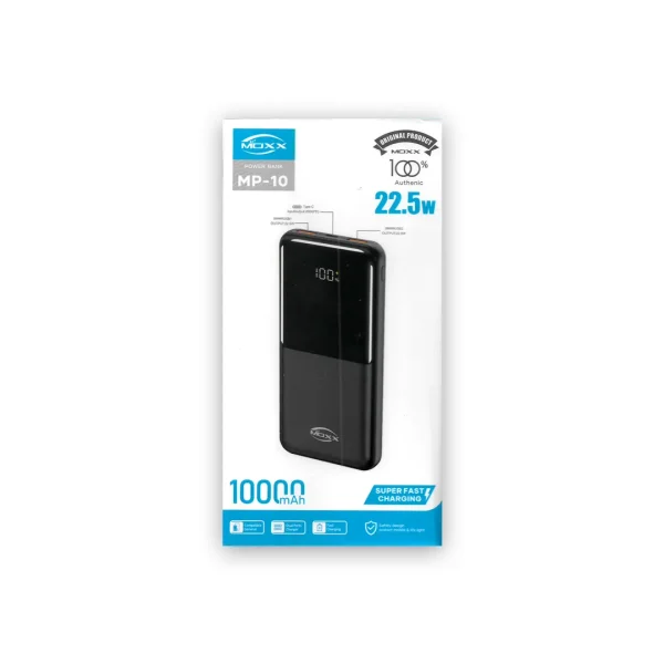 ModelMP-PB10-600x600 MOXX MP-PB10 22.5W 10000mAh Power Bank - Image 1
