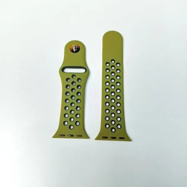 Octopus-Soft-Silicone-Straps-Olive Octopus Soft Silicone Straps 38/40/41mm- Olive - Image 1