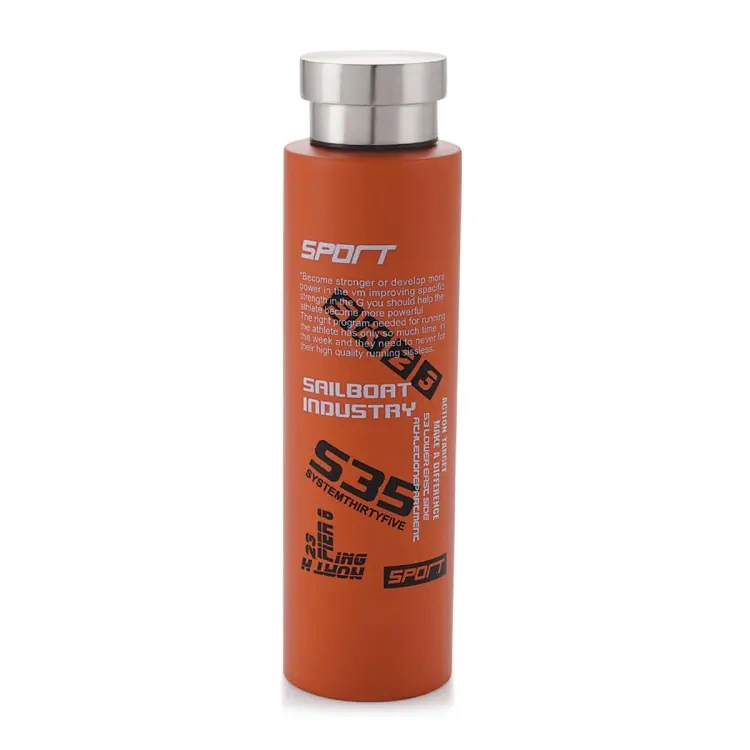 Sports Thermos Bottle Vacuum Flask Water Bottle 800ml – Orange Color Sports Thermos Bottle Vacuum Flask Water Bottle 800ml – Orange Color - Image 1