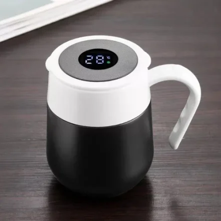 Temperature-Display-Coffee-Mug-with-handle-441x441 Temperature Display Coffee Mug with Handle – Black Color - Image 1