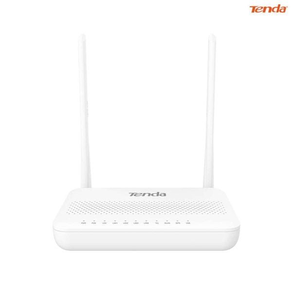 Tenda-HG6-N300-2-Antenna-Wi-Fi-GPON-ONT-Router-600x600 Tenda HG6 N300 2 Antenna Wi-Fi GPON ONT Router – White Color - Image 1