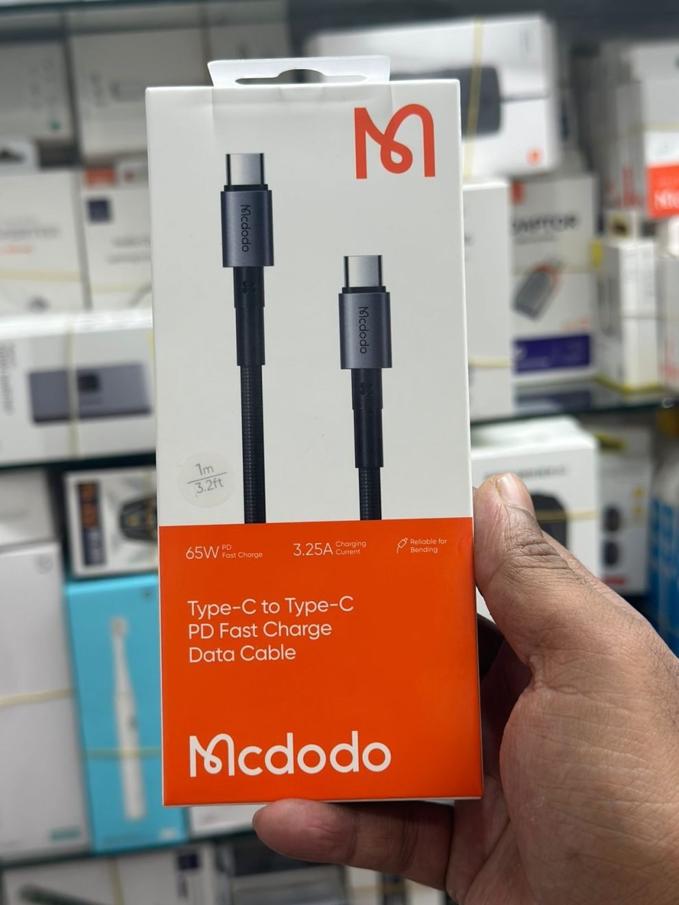 Type-C-to-Type-C-PD-Fast-Charge-Data-Cable-990x1320 McDodo Type-C to Type-C PD Fast Charge Data Cable 65W Model no-CA-313 - Image 1