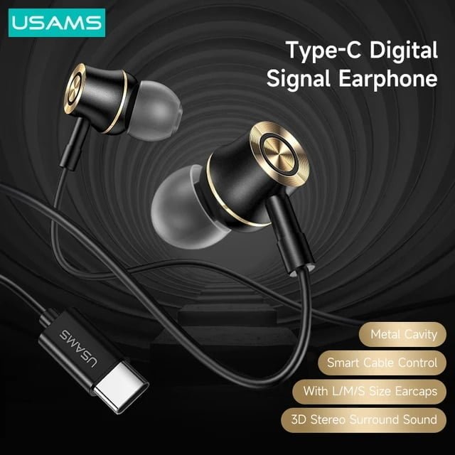 USAMS-EP43-Earphone USAMS EP43 Type-C Earphone - Image 1