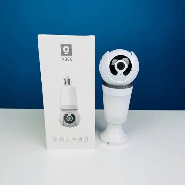 V380-Indoor-Bulb-PTZ-Light-Wifi-IP-Camera V380 Indoor Bulb PTZ Light Wifi IP Camera - Image 1