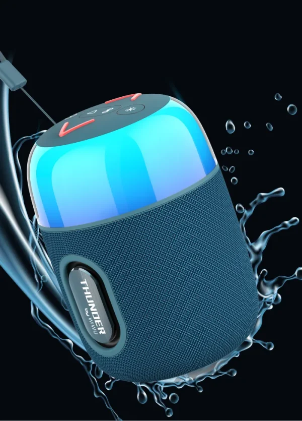 WiWU-Thunder-Wireless-Speaker-P60-600x835 WiWU Premium Speaker P60 mini Portable Bluetooth 5.3 Thunder Wireless Speaker - Image 1