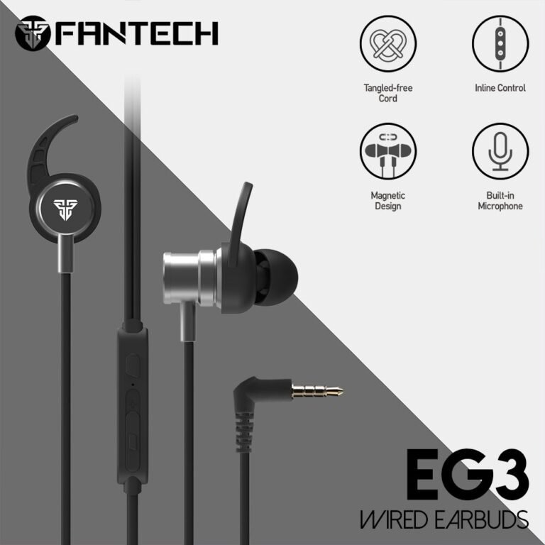 Fantech Scar EG3 3.5mm In-Ear Gaming Earphone Black Color - Image 2