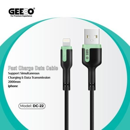 geeoo_dc-22_fast_charging_lightning_data_cable_in_bdshop-441x441 GEEOO DC-22 Fast Charging Lightning Data Cable - Image 1