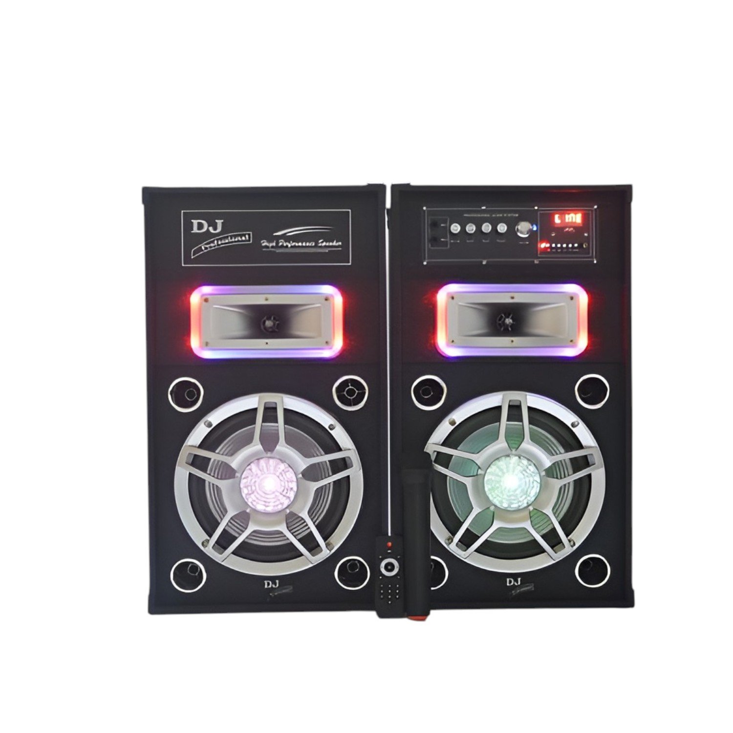 image-upscaled-Photoroom-2 Kamasonic DJ-47 Bluetooth Speaker With Wireless Microphone - Image 1