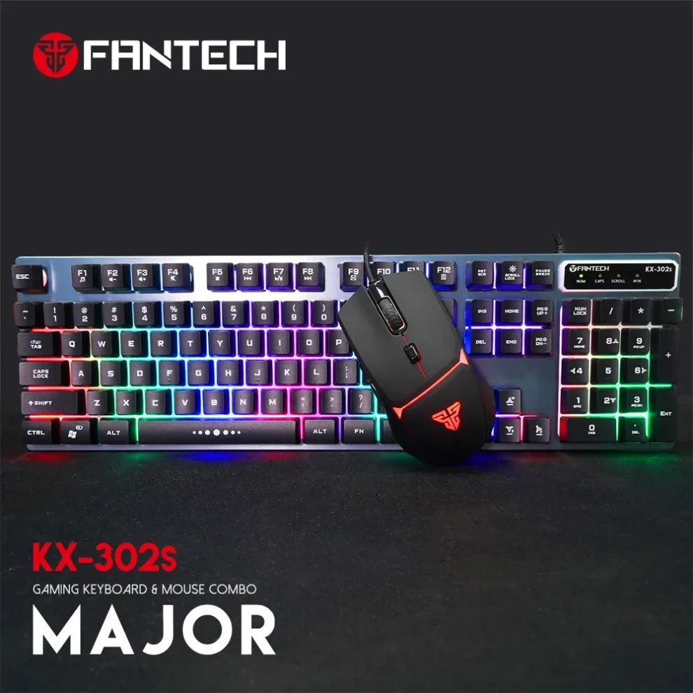 kayboard Fantech KX-302s MAJOR USB Gaming Keyboard & Mouse Combo - Image 1