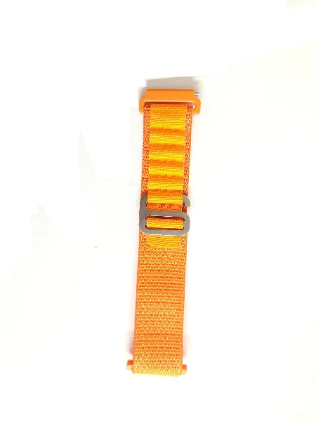 lriI1Jn1RHTgVdpfflyzQMIzTDqYsOeZ8hkbBNVi Pin Lock Fabric Stap For Smart Watch-20mm -Orange Color - Image 1