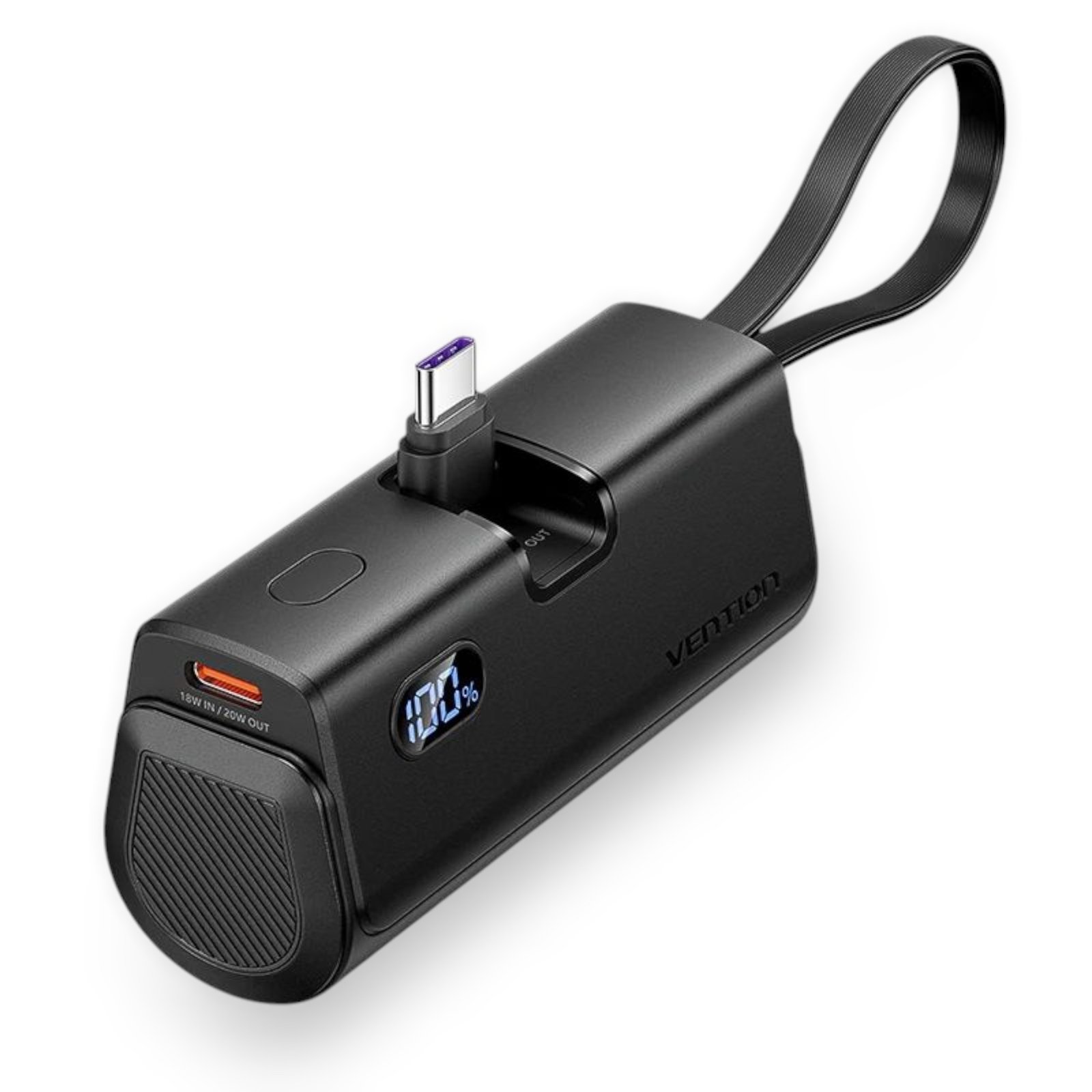 vention_4800mah_power_bank_22.5w-bk-Photoroom Vention 4800mAh Power Bank 22.5W – Black - Image 1